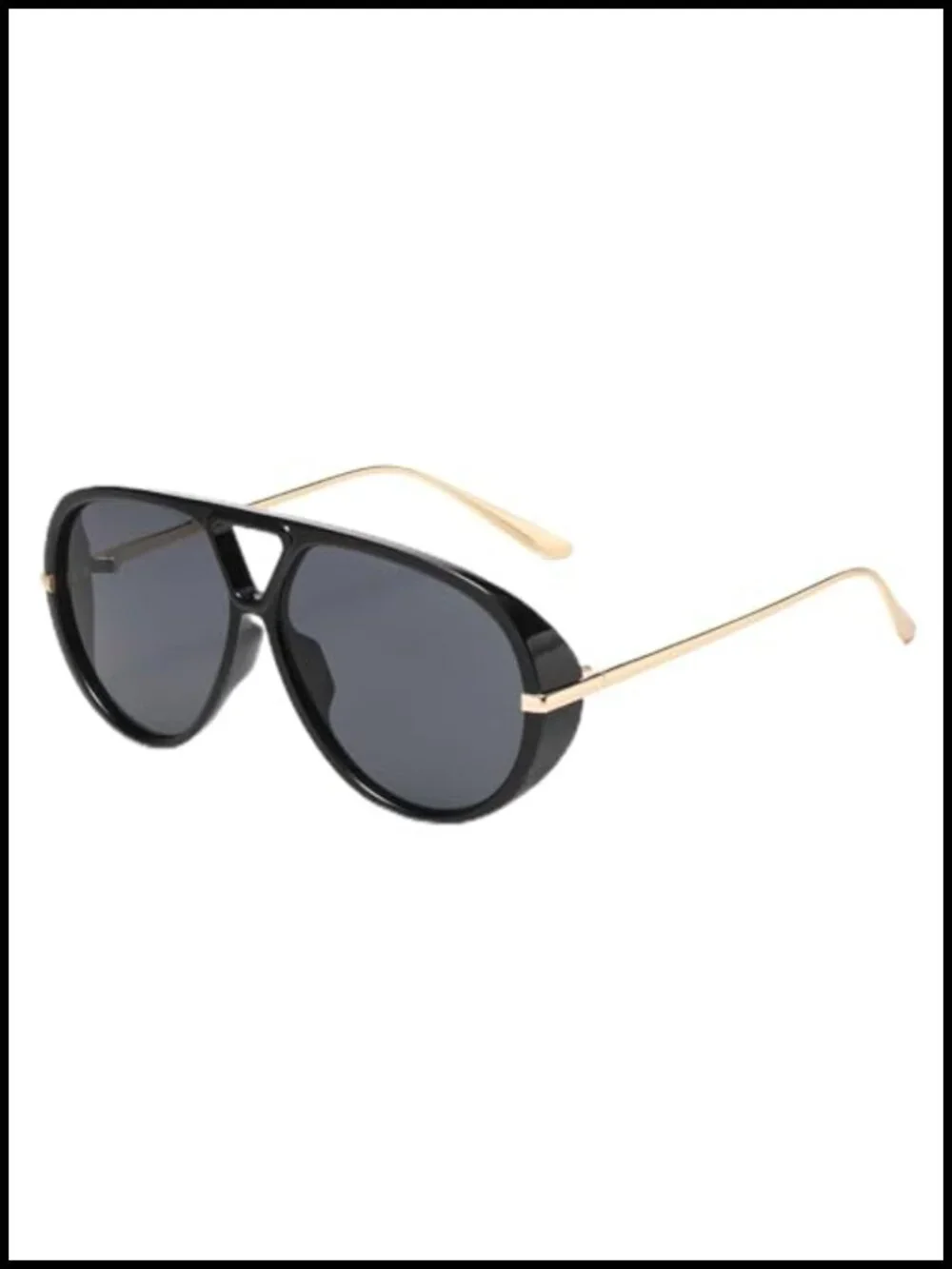 Oversized Aviator Sunglasses Retro Big Frame UV400 Protection